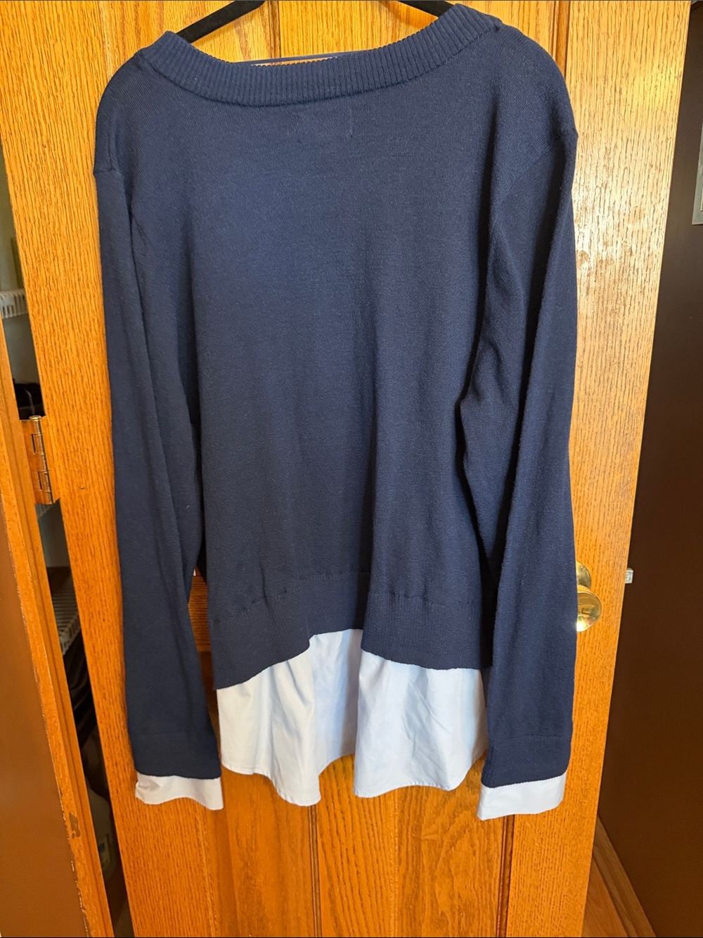 Croft and Barrow XXL Layered Look Sweater - Picture 6 of 7
